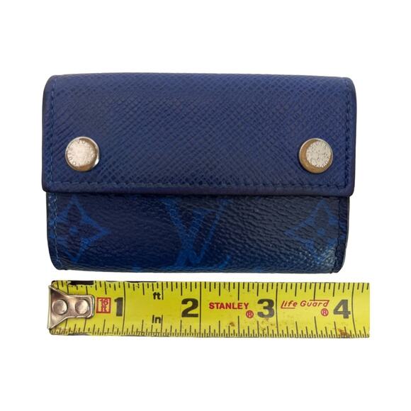 Louis Vuitton Taigarama Blue Discovery Compact Wallet Monogram Canvas 2019 - Picture 11 of 12